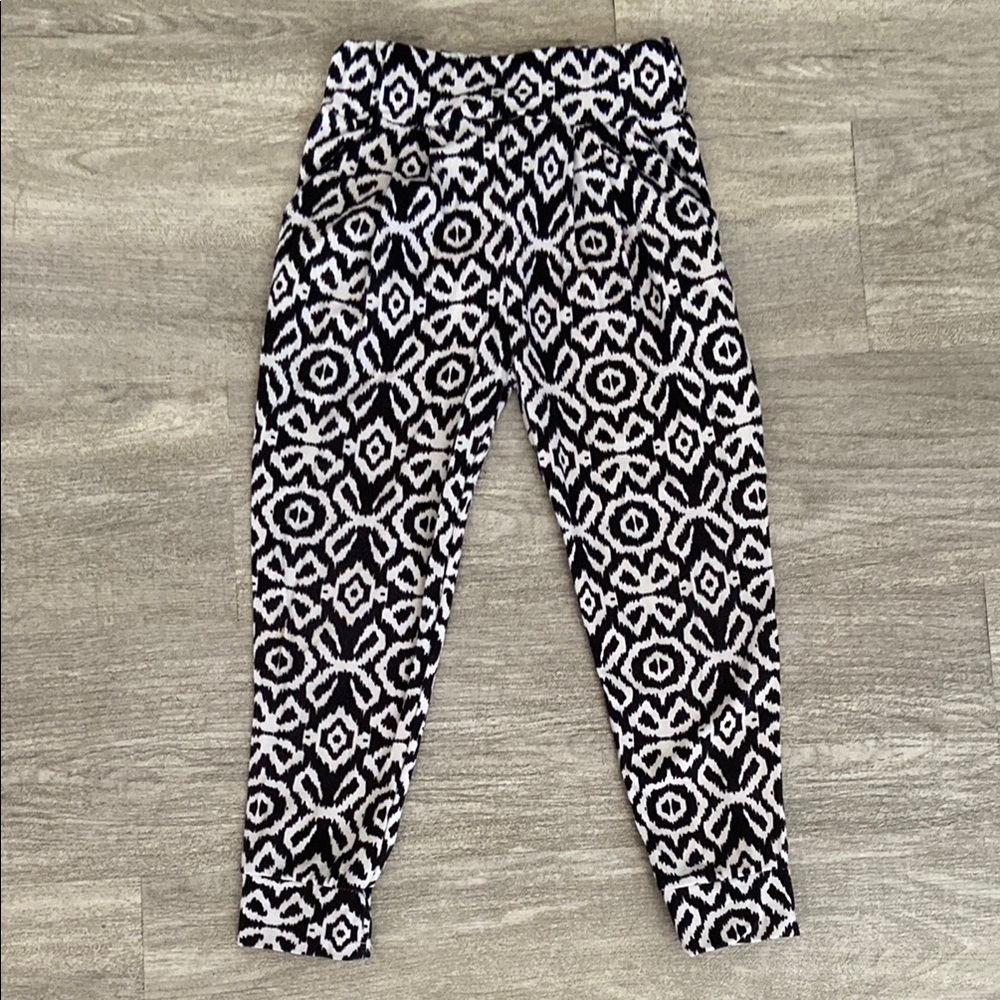 Kids Black and White Patterned Bottoms